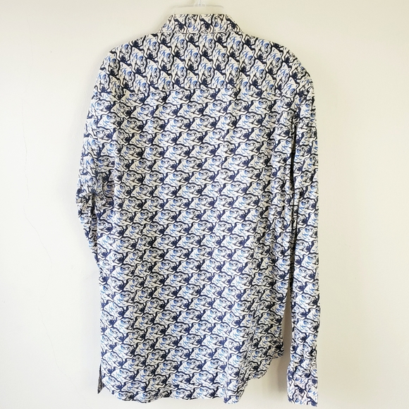 Kenzo Tiger Print Button Down Long Sleeve Shirt S - Picture 3 of 4